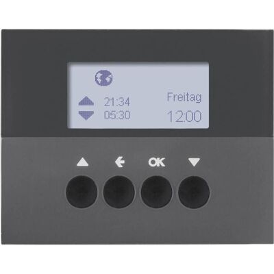 Berker, Minuterie, 85741175 Interrupteur horaire pour stores avec écran K1 anthracite mat - Publicité Berker, Minuterie, 85741175 Interrupteur horaire pour stores avec écran K1 anthracite mat - Publicité