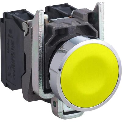 Schneider Electric Bouton-poussoir jaune, Bouton + interrupteur, Jaune - Publicité Schneider Electric Bouton-poussoir jaune, Bouton + interrupteur, Jaune - Publicité