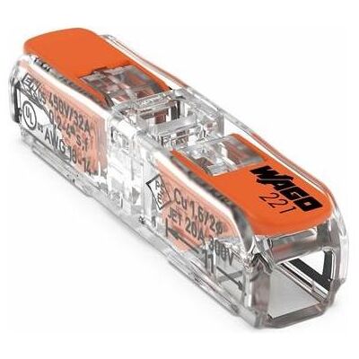 Wago CONNECTOR 221-2411/20 0.2-4MM2 20 PCS, Câble + prise électronique, Orange, Transparent - Publicité Wago CONNECTOR 221-2411/20 0.2-4MM2 20 PCS, Câble + prise électronique, Orange, Transparent - Publicité