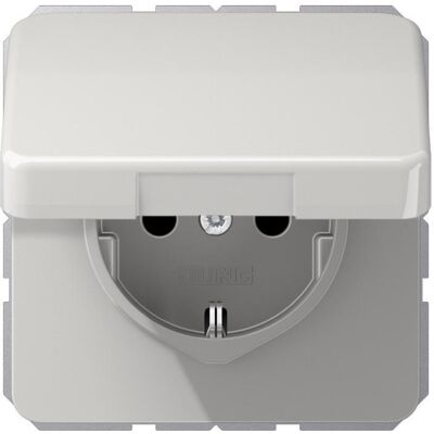 Jung CD1520BFKIKLLG - Prise Schuko avec couvercle - Prise électrique - Publicité Jung CD1520BFKIKLLG - Prise Schuko avec couvercle - Prise électrique - Publicité