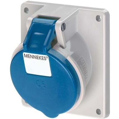 Mennekes, Prise de courant, MEN 1745 32A5p 9H230V Prise en saillie TwinCONTACT IP44 - Publicité Mennekes, Prise de courant, MEN 1745 32A5p 9H230V Prise en saillie TwinCONTACT IP44 - Publicité