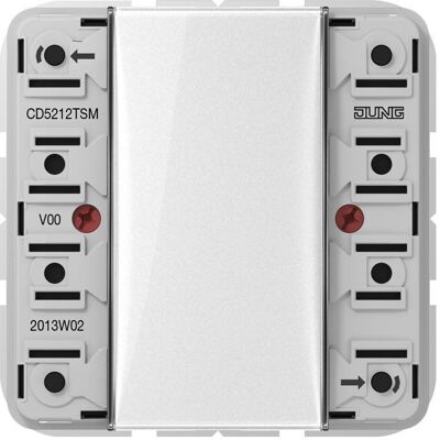 JUNG, Accessoires Gamme d'interrupteurs, Tastsensor KNX CD UP nacré 1f 2pts CD5212TSM - Publicité JUNG, Accessoires Gamme d'interrupteurs, Tastsensor KNX CD UP nacré 1f 2pts CD5212TSM - Publicité