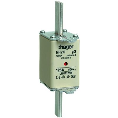 Hager, Fusible, LNH2125M (125 A) - Publicité Hager, Fusible, LNH2125M (125 A) - Publicité