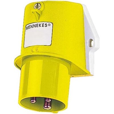 Mennekes, Prise + connecteur, MEN 843 16A3P 4H110V Connecteur mural TA IP44 (CEE 16/3) - Publicité Mennekes, Prise + connecteur, MEN 843 16A3P 4H110V Connecteur mural TA IP44 (CEE 16/3) - Publicité