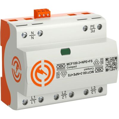Contrôleur de surtension OBO Bettermann MCF100-3+NPE+FS - Compacte triphasé - Publicité Contrôleur de surtension OBO Bettermann MCF100-3+NPE+FS - Compacte triphasé - Publicité