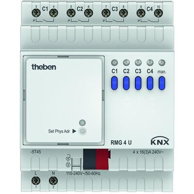 Theben, Actionneur, Rmg 4 U Knx (Actionneur de commutation) - Publicité Theben, Actionneur, Rmg 4 U Knx (Actionneur de commutation) - Publicité