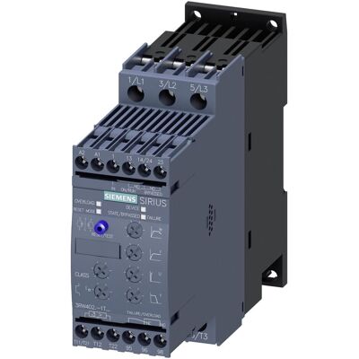 Siemens Commande moteur, 3RW40261TB04 Démarreur progressif S0 25A 11kW/400V 40°C 24VAC/DC vis. Publicité Siemens Commande moteur, 3RW40261TB04 Démarreur progressif S0 25A 11kW/400V 40°C 24VAC/DC vis. Publicité