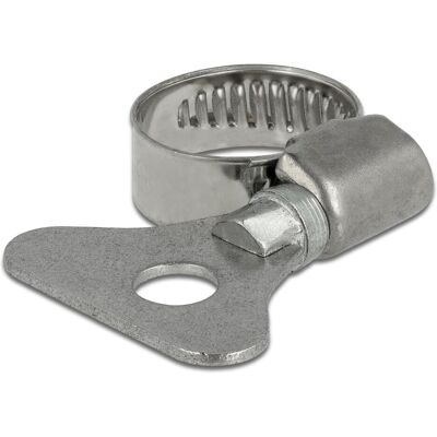 Delock, Raccord de tuyau + connecteur de tuyau, Collier de serrage avec écrou à oreilles 13 (13 mm) - Publicité Delock, Raccord de tuyau + connecteur de tuyau, Collier de serrage avec écrou à oreilles 13 (13 mm) - Publicité