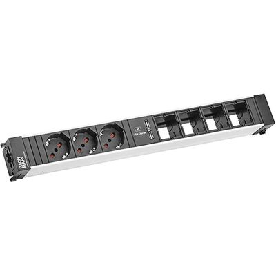 Bachmann, Multiprise, CONFERENCE power strip ALU (3x, TPS18) - Publicité Bachmann, Multiprise, CONFERENCE power strip ALU (3x, TPS18) - Publicité