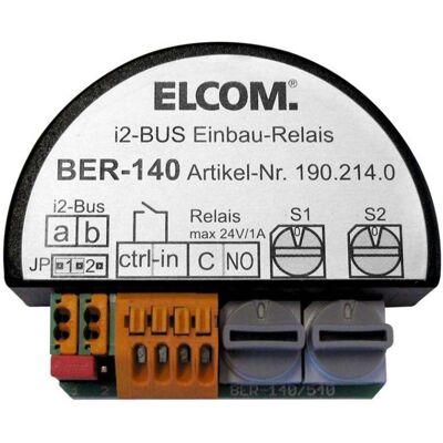 Elcom, Sécurité des bâtiments : accessoires, Relais encastrable BER-140 - Publicité Elcom, Sécurité des bâtiments : accessoires, Relais encastrable BER-140 - Publicité
