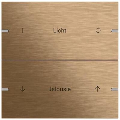 GIRA - 503238 - Bronze - 2‑gâche - Module poussoir - Publicité GIRA - 503238 - Bronze - 2‑gâche - Module poussoir - Publicité