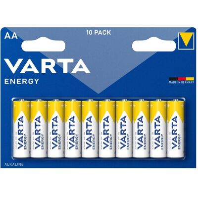 Varta Energy Alkaline Mignon AA (10 pcs, AA, 2800 mAh), Batteries + piles - Publicité Varta Energy Alkaline Mignon AA (10 pcs, AA, 2800 mAh), Batteries + piles - Publicité