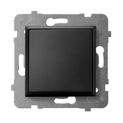 Ospel Interrupteur métallique noir unipolaire Aria (ŁP-1U/m/33), Bouton + interrupteur, Noir - Publicité Ospel Interrupteur métallique noir unipolaire Aria (ŁP-1U/m/33), Bouton + interrupteur, Noir - Publicité