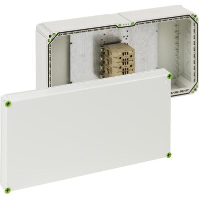 Boîte de raccordement grise Spelsberg DK-240q/4 - IP65 - Publicité Boîte de raccordement grise Spelsberg DK-240q/4 - IP65 - Publicité