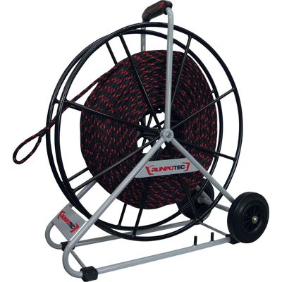 Runpotec, Système de tirage de câbles, RUNPO 10168 Câble de traction Ø10mm avec enrouleur 200m Accessoires pour treuil CW 800 E (200 m) - Publicité Runpotec, Système de tirage de câbles, RUNPO 10168 Câble de traction Ø10mm avec enrouleur 200m Accessoires pour treuil CW 800 E (200 m) - Publicité