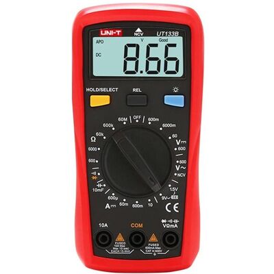 Uni-T, Multimètre, Multimetrs TU133B CATIII ar diodes testu (CAT II 600V, CAT III 600V, Multimètre portable) - Publicité Uni-T, Multimètre, Multimetrs TU133B CATIII ar diodes testu (CAT II 600V, CAT III 600V, Multimètre portable) - Publicité