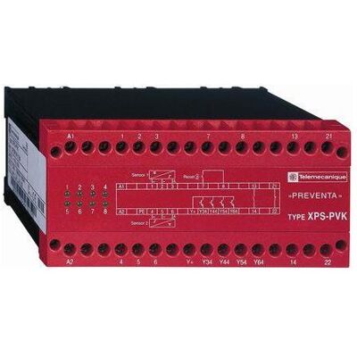 Relais de sécurité Schneider Electric XPS PVK - 24V, 2 contacts, arrêt d'urgence - Publicité Relais de sécurité Schneider Electric XPS PVK - 24V, 2 contacts, arrêt d'urgence - Publicité