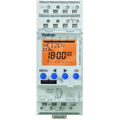 Theben RAMSES 366/1 top2, Thermostat, Blanc - Publicité Theben RAMSES 366/1 top2, Thermostat, Blanc - Publicité