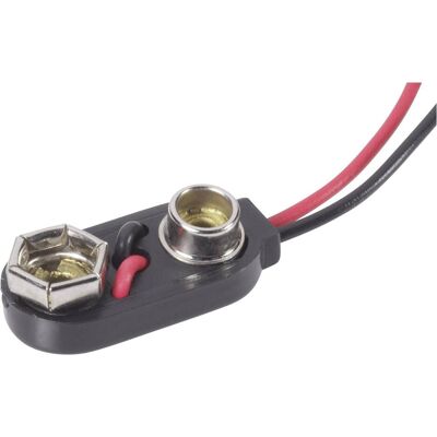 Beltrona Clip 9V-I Clip de batterie 1x bloc 9 V Connecteur à bouton-poussoir (L x l x H) 26, Pile : accessoires, Noir - Publicité Beltrona Clip 9V-I Clip de batterie 1x bloc 9 V Connecteur à bouton-poussoir (L x l x H) 26, Pile : accessoires, Noir - Publicité