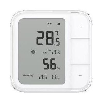 Aqara AQAZTH-S04D - Climate Sensor W100 (Zigbee, Matter over Thread), Thermomètre + hygromètre, Blanc - Publicité Aqara AQAZTH-S04D - Climate Sensor W100 (Zigbee, Matter over Thread), Thermomètre + hygromètre, Blanc - Publicité