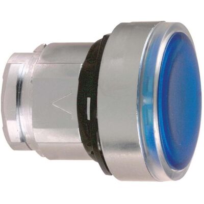 Schneider Electric Bouton-poussoir lumineux 22mm bleu, Bouton + interrupteur, Bleu, Argent - Publicité Schneider Electric Bouton-poussoir lumineux 22mm bleu, Bouton + interrupteur, Bleu, Argent - Publicité