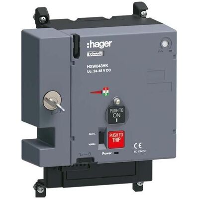 Hager HXW043HK x630/P630 24-48VDC - Moteur de commande - Publicité Hager HXW043HK x630/P630 24-48VDC - Moteur de commande - Publicité