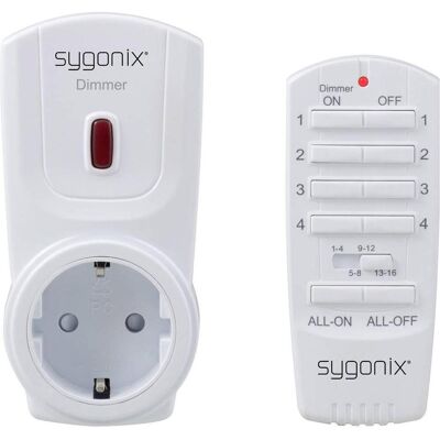 Sygonix, Minuterie, Set variateur radio RSL Connecteur intermédiaire Puissance de commutation (max.) 300 W Portée max. Publicité Sygonix, Minuterie, Set variateur radio RSL Connecteur intermédiaire Puissance de commutation (max.) 300 W Portée max. Publicité