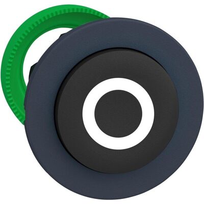 APC Tête de bouton-poussoir O, noire, surélevée, retour par ressort depuis le haut/le bas, Bouton + interrupteur, Gris - Publicité APC Tête de bouton-poussoir O, noire, surélevée, retour par ressort depuis le haut/le bas, Bouton + interrupteur, Gris - Publicité