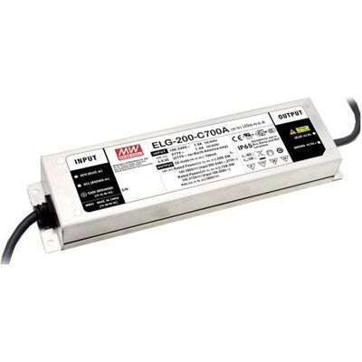 MeanWell, Éclairage : accessoires, MEAN WELL ELG-200-C1400B-3Y, 200 W, IP20, 100 - 305 V, 142 V, 71 mm, 244 mm - Publicité MeanWell, Éclairage : accessoires, MEAN WELL ELG-200-C1400B-3Y, 200 W, IP20, 100 - 305 V, 142 V, 71 mm, 244 mm - Publicité