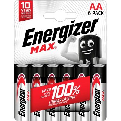 Energizer Max (6 pcs, AA), Batteries + piles - Publicité Energizer Max (6 pcs, AA), Batteries + piles - Publicité