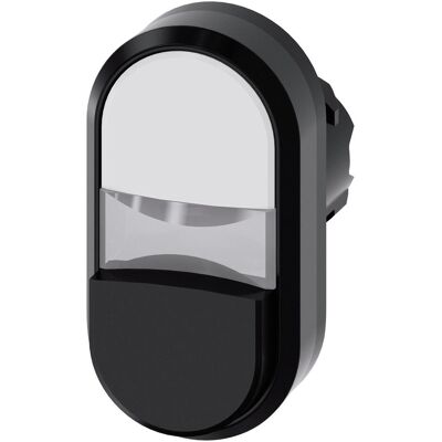 Modèle Siemens 3SU1000-3BB61-0AA0 Bouton double - Bouton, Blanc/Noir, Industriel - Publicité Modèle Siemens 3SU1000-3BB61-0AA0 Bouton double - Bouton, Blanc/Noir, Industriel - Publicité