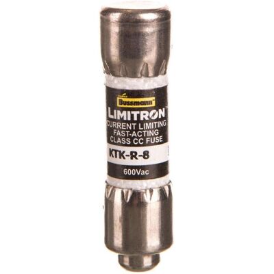 Fusible Eaton KTK-R-8 - 10x38mm, 8A, 600V AC, Cylindrique - Publicité Fusible Eaton KTK-R-8 - 10x38mm, 8A, 600V AC, Cylindrique - Publicité