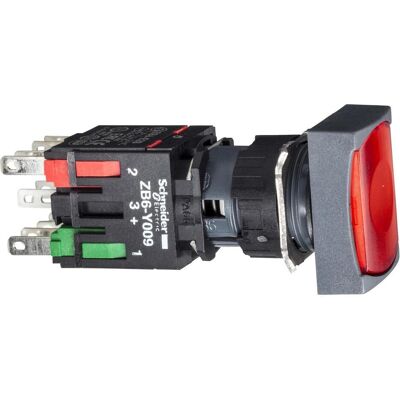 Schneider Electric XB6DW4B5B - Bouton-poussoir lumineux - rouge - 16mm - Publicité Schneider Electric XB6DW4B5B - Bouton-poussoir lumineux - rouge - 16mm - Publicité