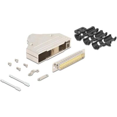 Delock Boîtier métallique Sub-D à 37 broches avec connecteur, Câble + prise électronique, Argent - Publicité Delock Boîtier métallique Sub-D à 37 broches avec connecteur, Câble + prise électronique, Argent - Publicité