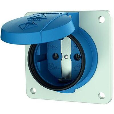 Mennekes, Prise de courant, SCHUKO bleu, 16A2p+E 230V, IP54 AM11331F - Publicité Mennekes, Prise de courant, SCHUKO bleu, 16A2p+E 230V, IP54 AM11331F - Publicité