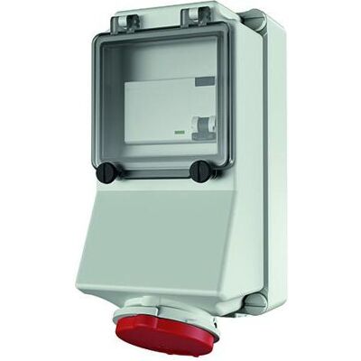 Mennekes 7312 Prise murale rouge 5 pôles 16A 400V IP44 - Publicité Mennekes 7312 Prise murale rouge 5 pôles 16A 400V IP44 - Publicité