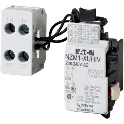 Eaton Moeller) Déclencheur à minimum de tension NZM1-XUHIV208-240AC, Relai - Publicité Eaton Moeller) Déclencheur à minimum de tension NZM1-XUHIV208-240AC, Relai - Publicité