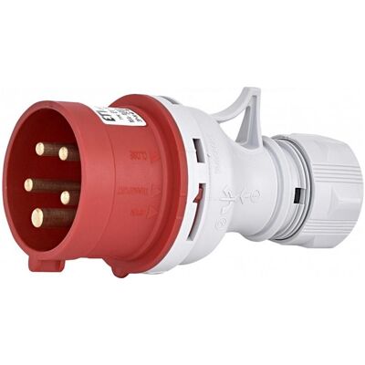 Eti, Prise + connecteur, EV 3253 32A. 400V. 3P+N+PE. KIŠTUKAS (CEE 32/3) - Publicité Eti, Prise + connecteur, EV 3253 32A. 400V. 3P+N+PE. KIŠTUKAS (CEE 32/3) - Publicité