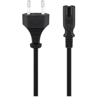 Goobay Câble de connexion, prise européenne, 1,3 m, noir (1.30 m), Câble d'alimentation, Noir - Publicité Goobay Câble de connexion, prise européenne, 1,3 m, noir (1.30 m), Câble d'alimentation, Noir - Publicité