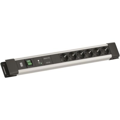 Bachmann, Multiprise, CONNECTUS 6xCEE7/3 1xGVS-Plus 1xSchalter 2.0m CEE7/7 Grau (6x, CEE 7/3, Type 13, 2 m) - Publicité Bachmann, Multiprise, CONNECTUS 6xCEE7/3 1xGVS-Plus 1xSchalter 2.0m CEE7/7 Grau (6x, CEE 7/3, Type 13, 2 m) - Publicité