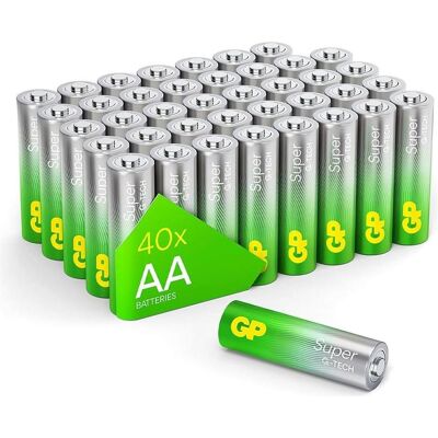 GP Batteries 20 GP Batterien Long Lasting Power Mignon AA 1,5 V (20 pcs, AA), Batteries + piles - Publicité GP Batteries 20 GP Batterien Long Lasting Power Mignon AA 1,5 V (20 pcs, AA), Batteries + piles - Publicité