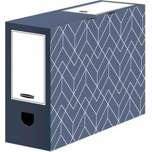 Bankers Box, Archivage + classement, 5 boîtes à archives Décor série bleu ardoise/blanc 10,0 x 34,5 x 25,3 cm - Publicité Bankers Box, Archivage + classement, 5 boîtes à archives Décor série bleu ardoise/blanc 10,0 x 34,5 x 25,3 cm - Publicité