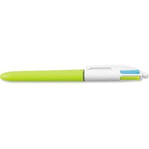 Bic, Stylo, 4 Colours (Blanc, Blanc, Bleu turquoise, Green, Lila, Pink, Purple, Turquoise, Vert, Vert clair, Violet, 12x) - Publicité Bic, Stylo, 4 Colours (Blanc, Blanc, Bleu turquoise, Green, Lila, Pink, Purple, Turquoise, Vert, Vert clair, Violet, 12x) - Publicité