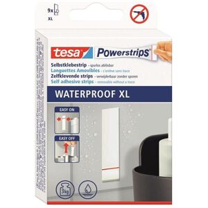 tesa Powerstrips Waterproof Strips XL - Étanches, Supportent jusqu'à 3 kg, Facile à utiliser - Publicité tesa Powerstrips Waterproof Strips XL - Étanches, Supportent jusqu'à 3 kg, Facile à utiliser - Publicité