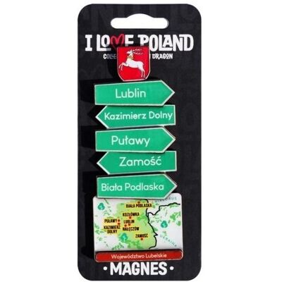 Nuance, Aimant, Magnet Ich liebe Polen Lubelskie ILP-MAG-C-LUB-12 - Publicité Nuance, Aimant, Magnet Ich liebe Polen Lubelskie ILP-MAG-C-LUB-12 - Publicité