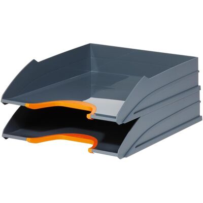 Durable, Archivage + classement, Corbeille à courrier Varicolor, 2 pièces (A4) - Publicité Durable, Archivage + classement, Corbeille à courrier Varicolor, 2 pièces (A4) - Publicité