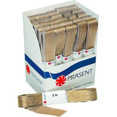 Magni, Emballage cadeau, Ruban de satin, lot de 20, 15 mm x 2 m, Prague doré (20x) - Publicité Magni, Emballage cadeau, Ruban de satin, lot de 20, 15 mm x 2 m, Prague doré (20x) - Publicité