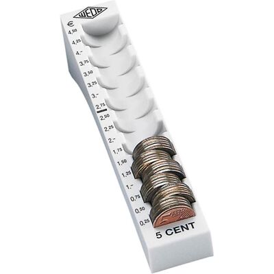 Wedo, Compteur de monnaie, 5 CENT - Plateau de comptage - Gris clair (Compteuse de pièces) - Publicité Wedo, Compteur de monnaie, 5 CENT - Plateau de comptage - Gris clair (Compteuse de pièces) - Publicité