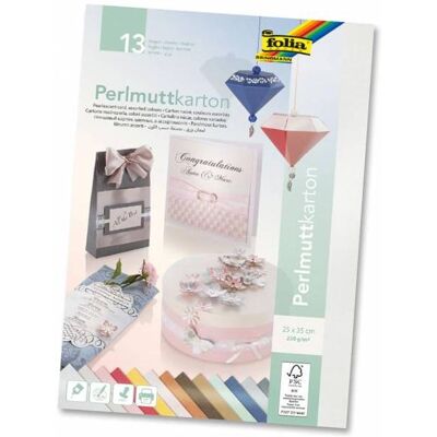 Folia Papier - Carton nacré double face 25x35 250g 13 couleurs - Publicité Folia Papier - Carton nacré double face 25x35 250g 13 couleurs - Publicité
