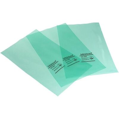 Safeguard, Matériaux d'emballage, Sacs ESD, verts, à dissipation permanente, fermeture à glissière, 75 µm, 152 x 254 mm, 100 pièces (100 pcs) - Publicité Safeguard, Matériaux d'emballage, Sacs ESD, verts, à dissipation permanente, fermeture à glissière, 75 µm, 152 x 254 mm, 100 pièces (100 pcs) - Publicité